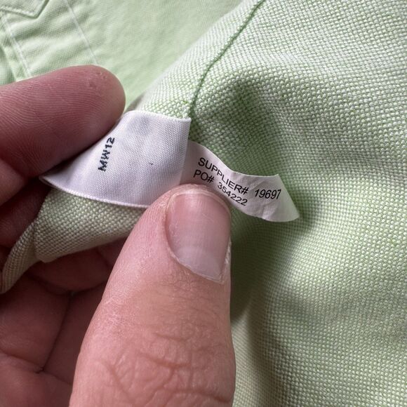 Vintage Polo Ralph Lauren Button Down Shirt Men M Green LS Y2K Classic Fit - Picture 9 of 9